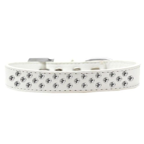 Unconditional Love Sprinkles Clear Crystals Dog CollarWhite Size 12 UN906159